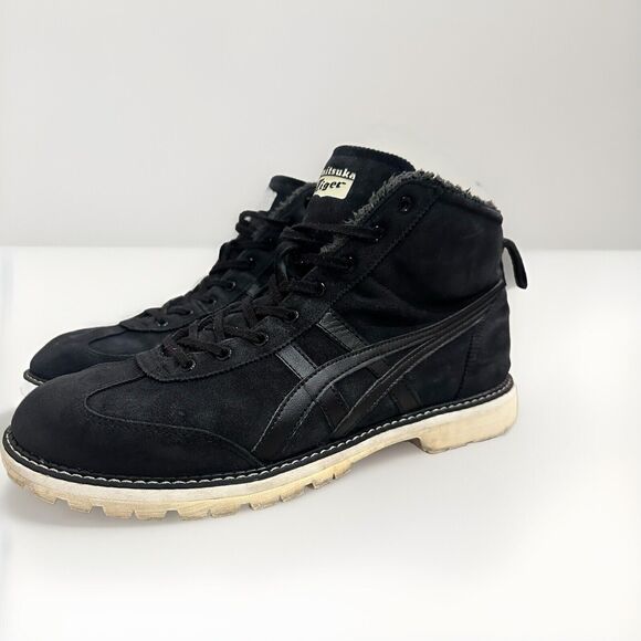 Onitsuka Tiger MEXICO RINKAN 1183B407-001 BLACK/BLACK Unisex Boots US 8 EU‎ 41.5 - Picture 1 of 15